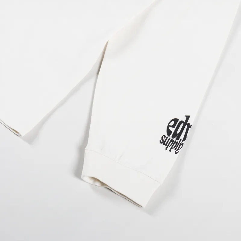 Edwin Temple Of Flora Long Sleeve T Shirt Whisper White-5