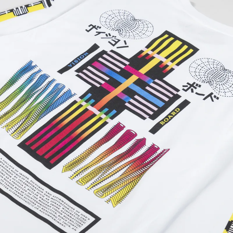 Edwin Vision Board Long Sleeve T Shirt White-4