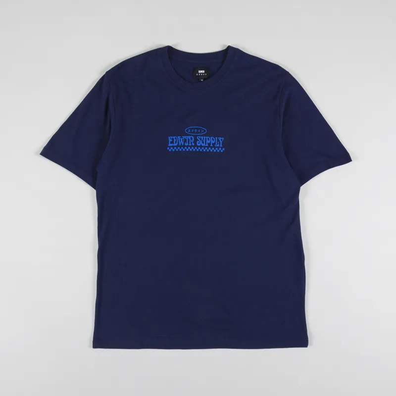 Edwin Show Some Love T Shirt Maritime Blue-1