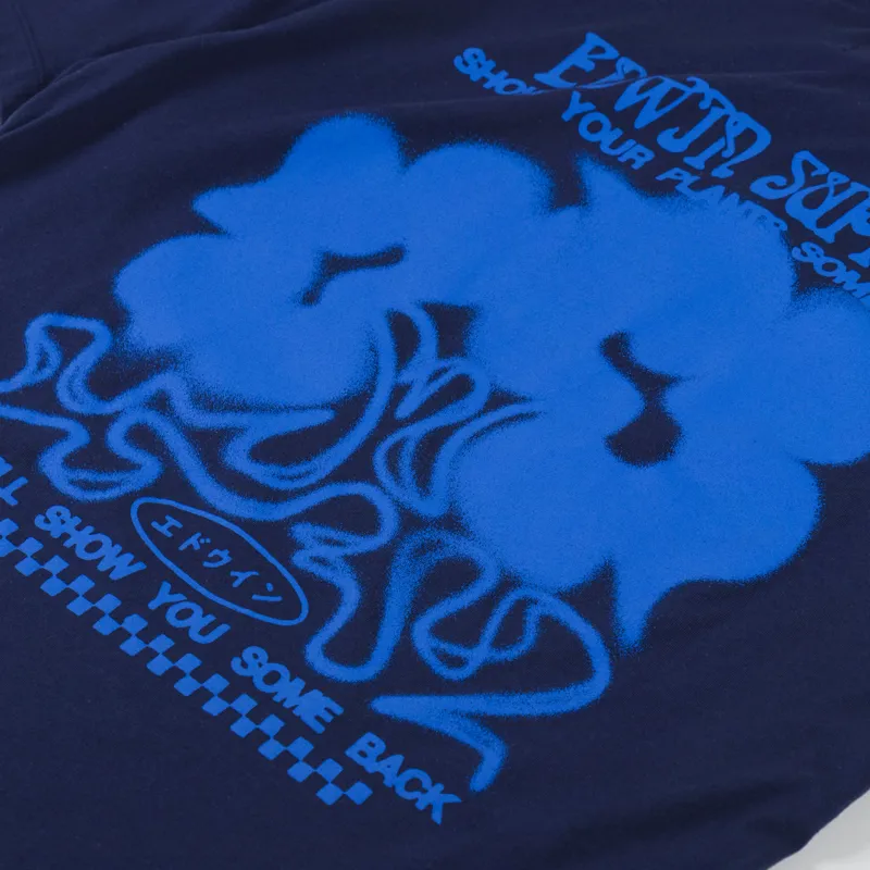 Edwin Show Some Love T Shirt Maritime Blue-4