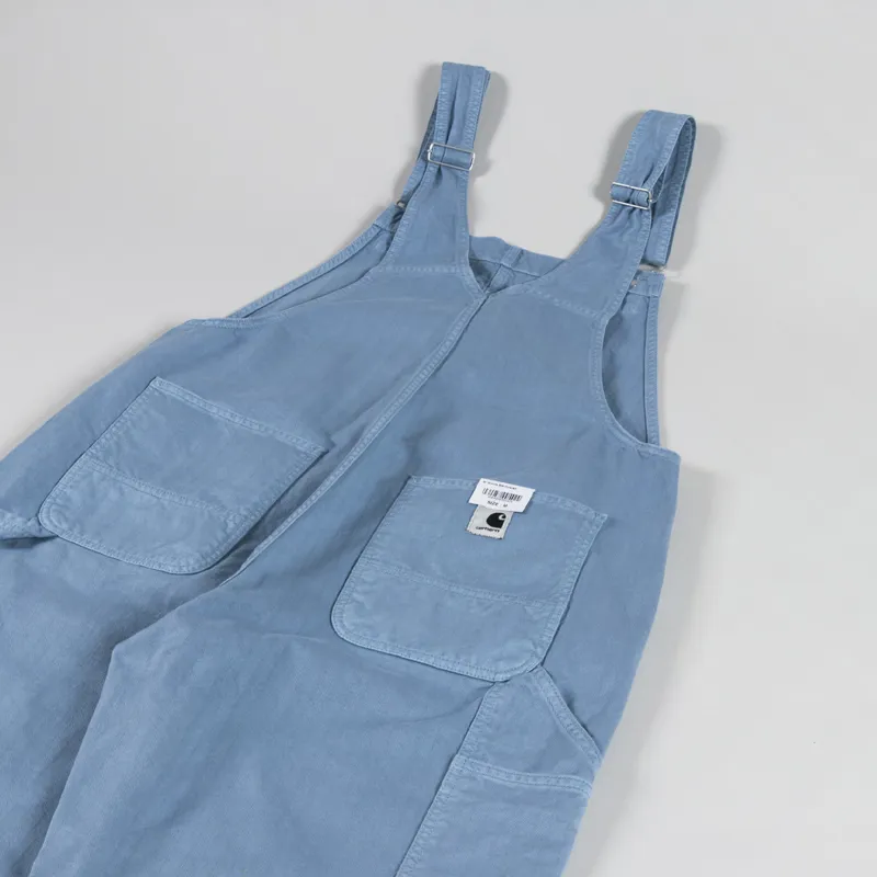 Carhartt WIP Womens Norris Bib Overall Misty Sky Garment Dyed-7
