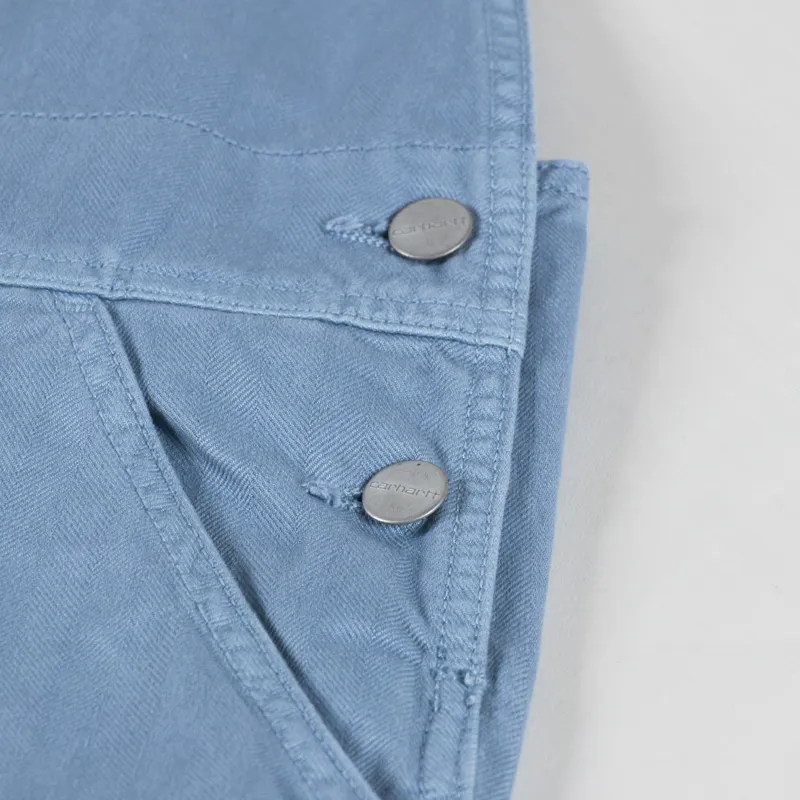 Carhartt WIP Womens Norris Bib Overall Misty Sky Garment Dyed-9