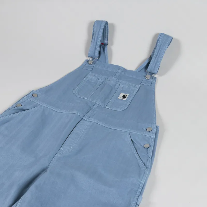 Carhartt WIP Womens Norris Bib Overall Misty Sky Garment Dyed-6