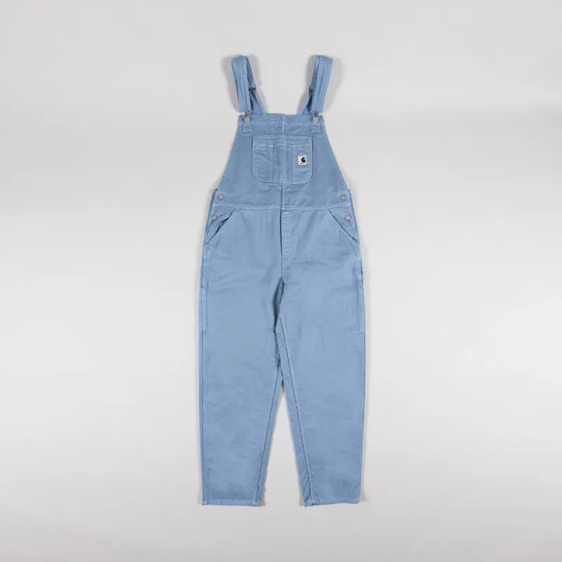 Carhartt WIP Womens Norris Bib Overall Misty Sky Garment Dyed-4