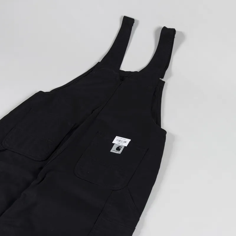 Carhartt WIP Womens Norris Bib Overall Black Garment Dyed-7