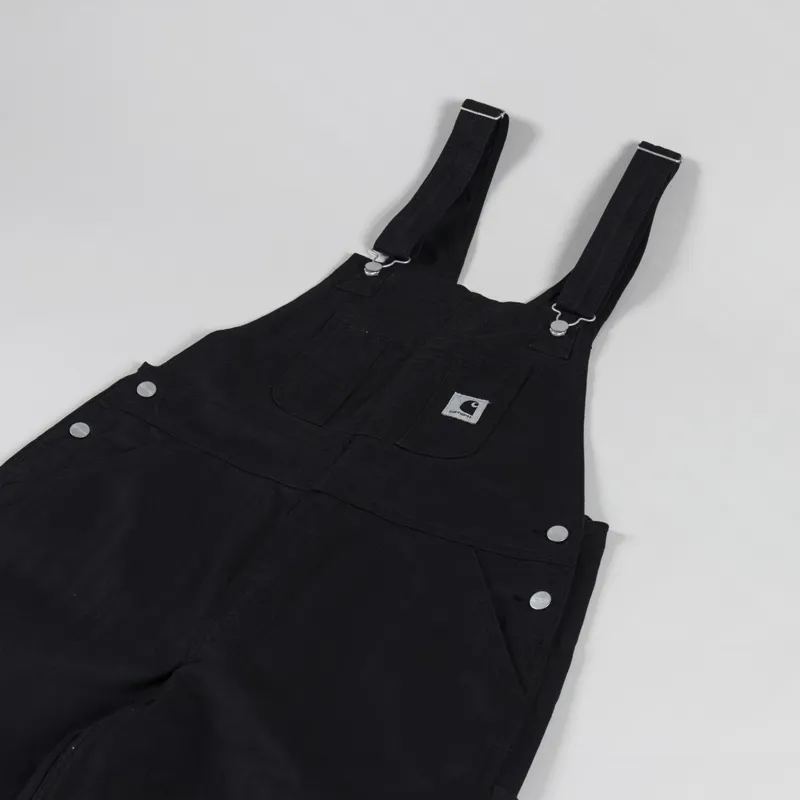 Carhartt WIP Womens Norris Bib Overall Black Garment Dyed-6