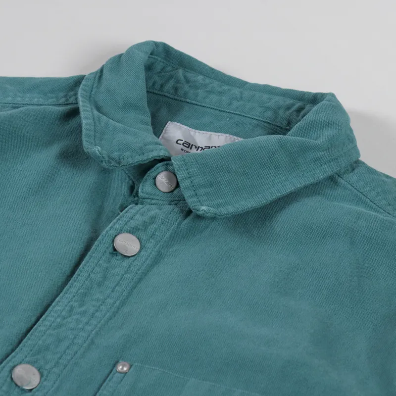 Carhartt WIP Walter Shirt Jac Saguaro Garment Dyed-4