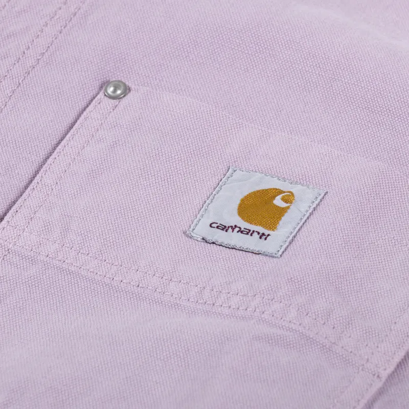 Carhartt WIP Walter Shirt Jac Pink Fog Garment Dyed-7