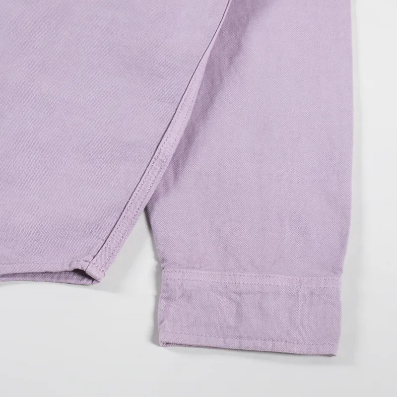 Carhartt WIP Walter Shirt Jac Pink Fog Garment Dyed-8