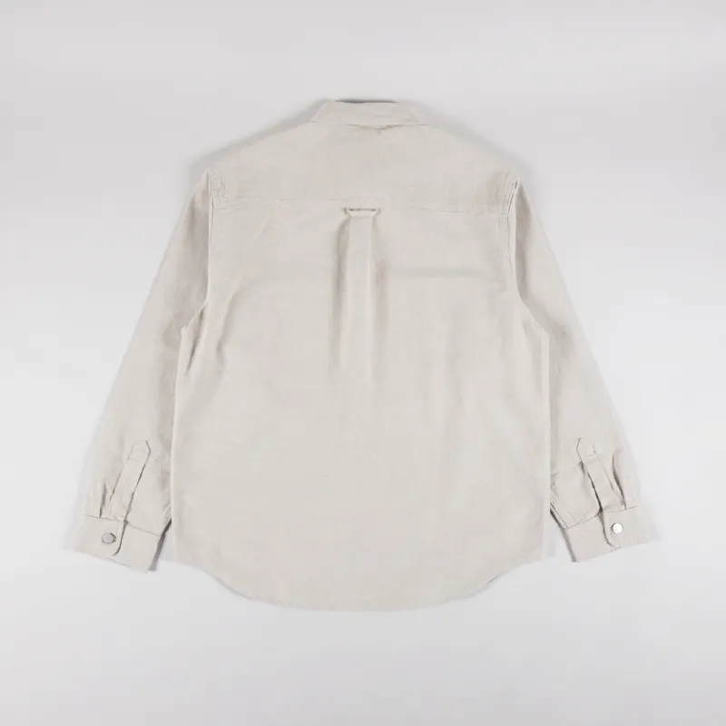 Carhartt WIP Walter Shirt Jac Natural Rinsed-1
