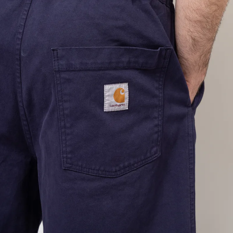 Carhartt WIP Floyde Shorts Air Force Blue Garment Dyed-8
