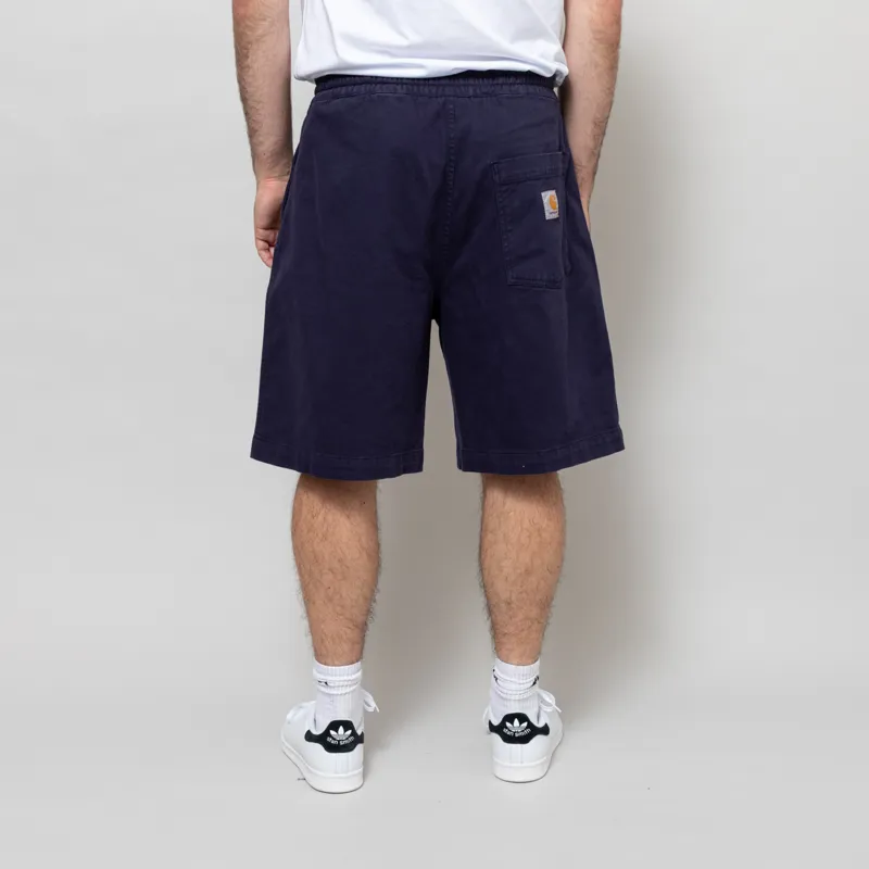 Carhartt WIP Floyde Shorts Air Force Blue Garment Dyed-3