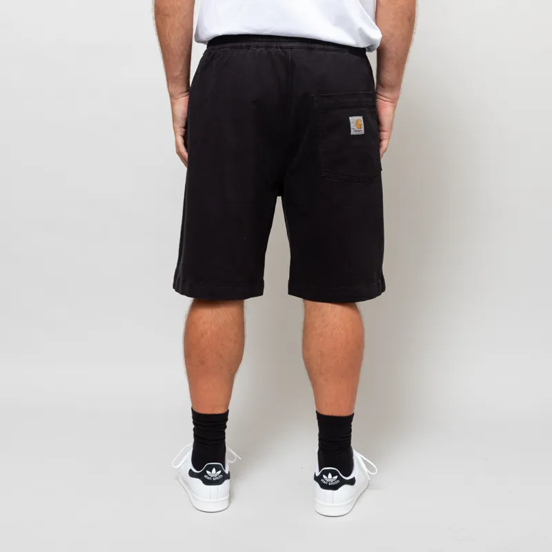 Carhartt WIP Floyde Shorts Black Garment Dyed-3
