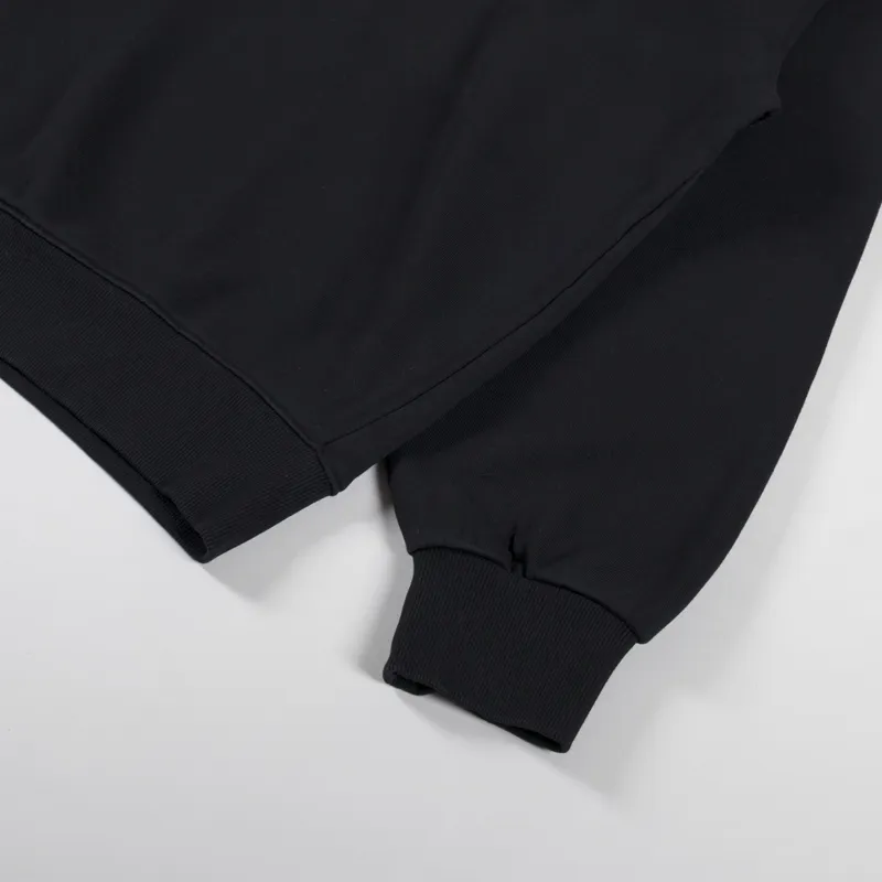 Carhartt WIP Hooded Stamp Sweat Black White-7