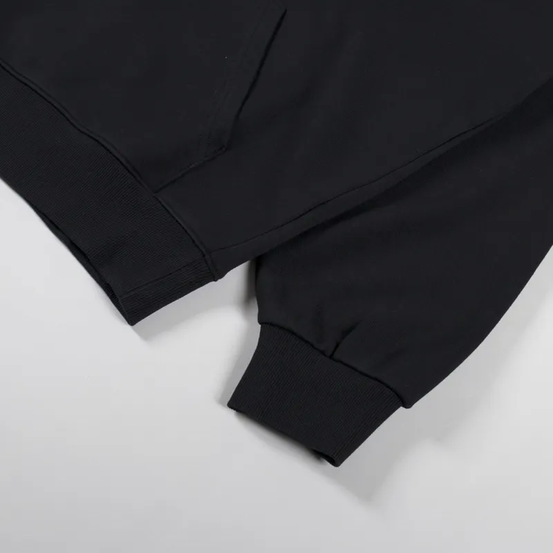Carhartt WIP Hooded Stamp Sweat Black White-6