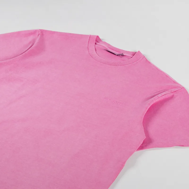 Carhartt WIP Duster Script T Shirt Charm Pink-1