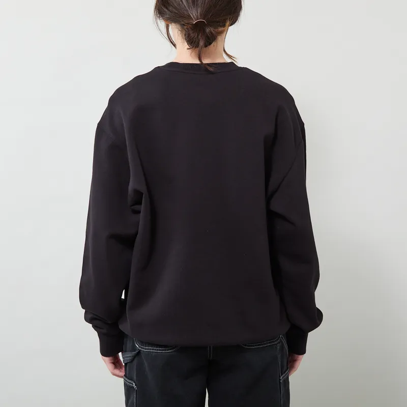 Carhartt WIP Womens Carhartt Sweatshirt Black Hortensia-2