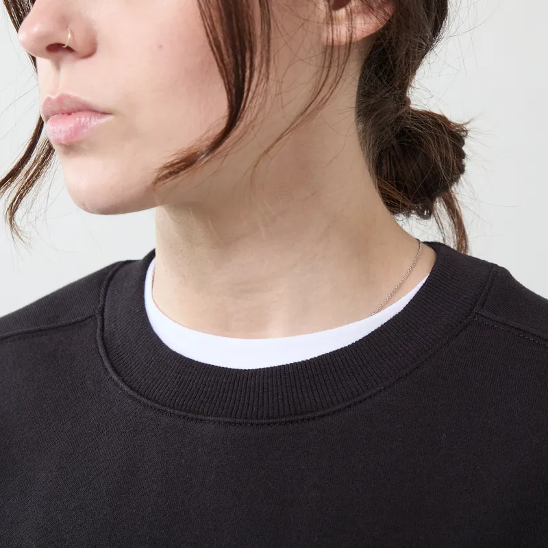Carhartt WIP Womens Carhartt Sweatshirt Black Hortensia-3