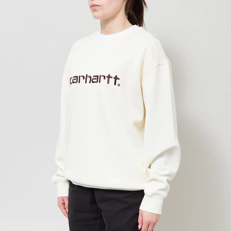 Carhartt WIP Womens Carhartt Sweatshirt Wax Palisander-1