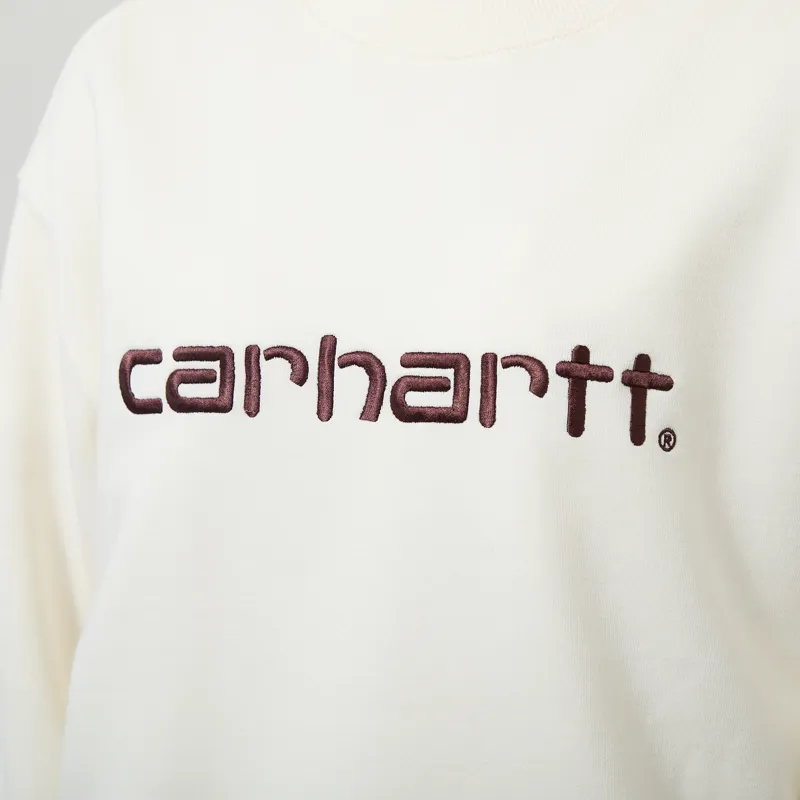Carhartt WIP Womens Carhartt Sweatshirt Wax Palisander-4
