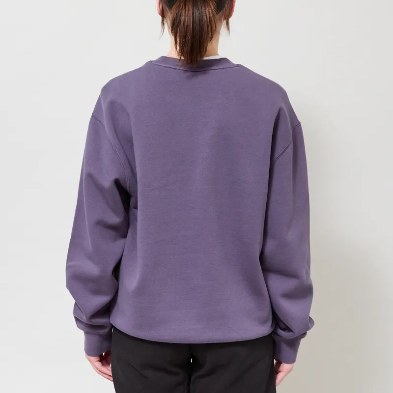 Carhartt WIP Womens Carhartt Sweatshirt Shady Purple Dark Navy-2