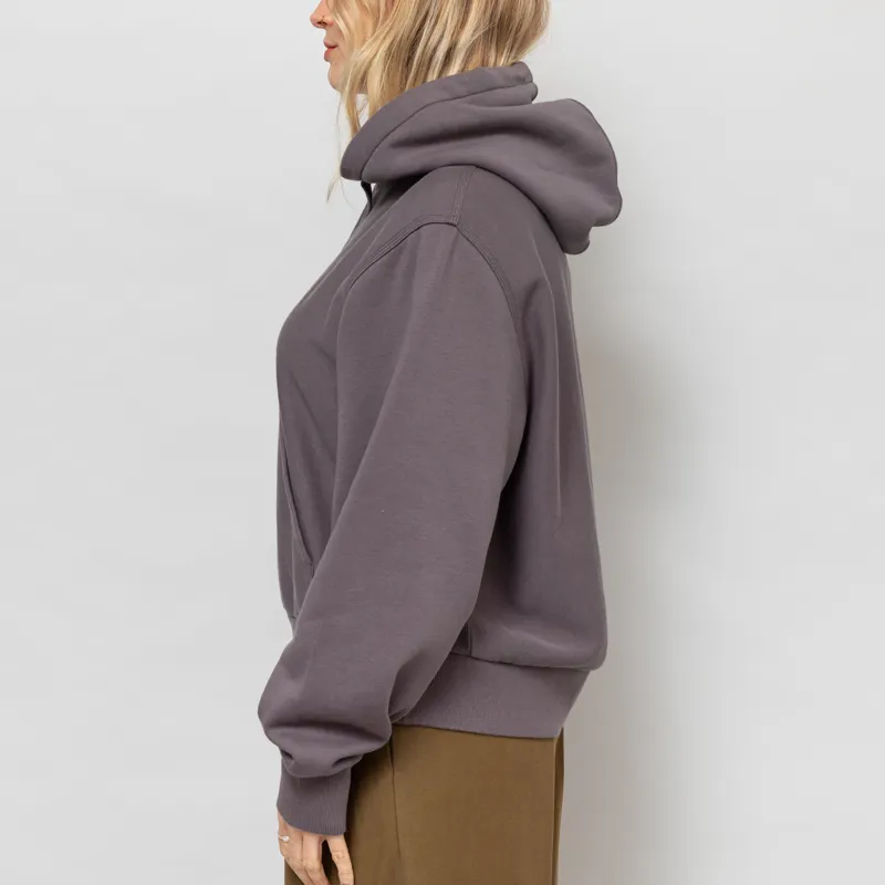Carhartt WIP Womens Hooded American Script Sweat Porphyry-3
