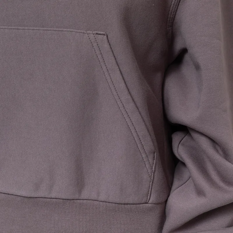 Carhartt WIP Womens Hooded American Script Sweat Porphyry-10