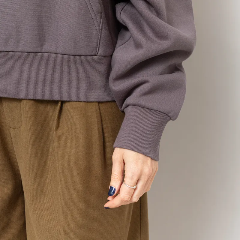 Carhartt WIP Womens Hooded American Script Sweat Porphyry-9