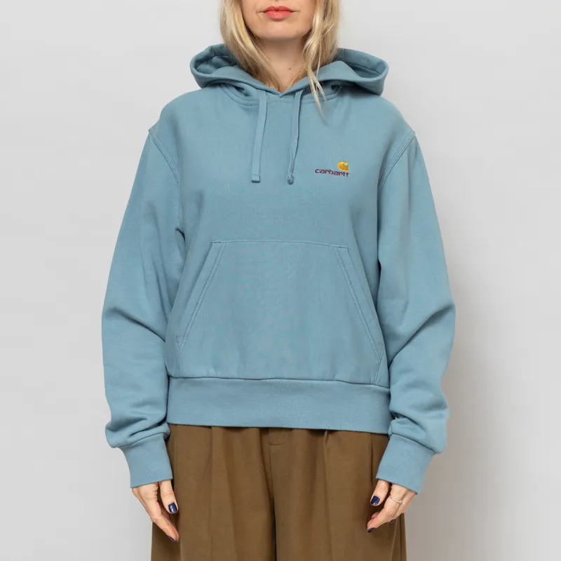 Carhartt WIP Womens Hooded American Script Sweat Citadel