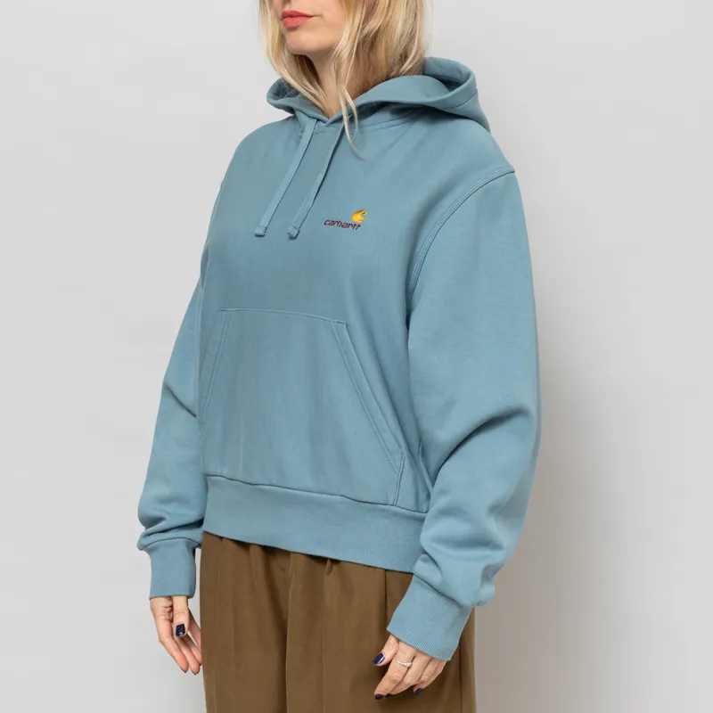 Carhartt WIP Womens Hooded American Script Sweat Citadel-1