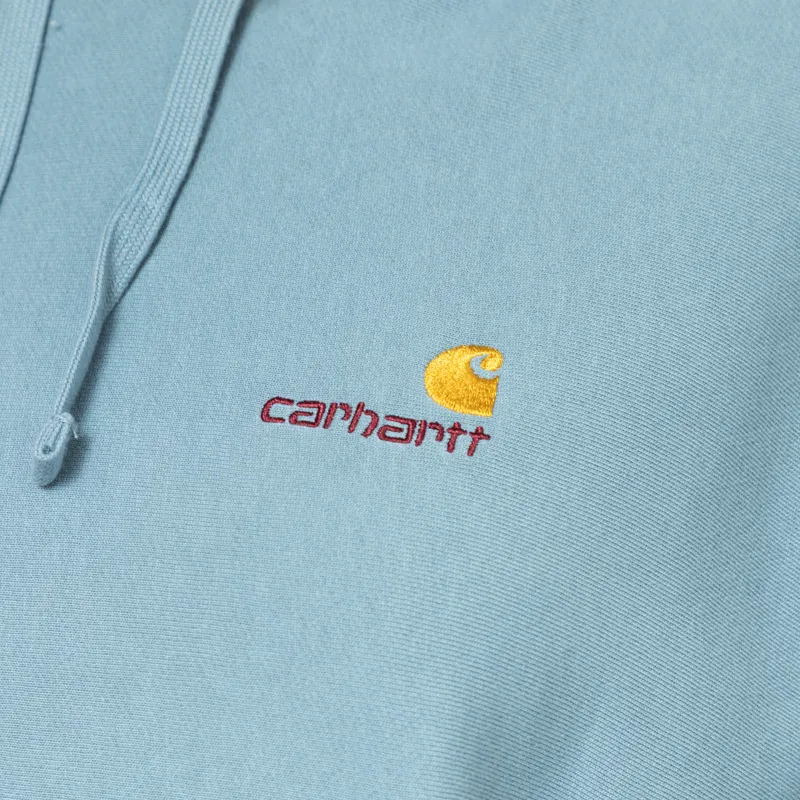 Carhartt WIP Womens Hooded American Script Sweat Citadel-7