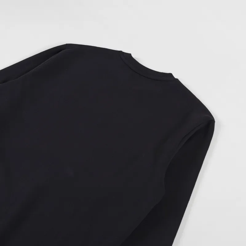 Carhartt WIP Script Embroidery Sweat Black White-3