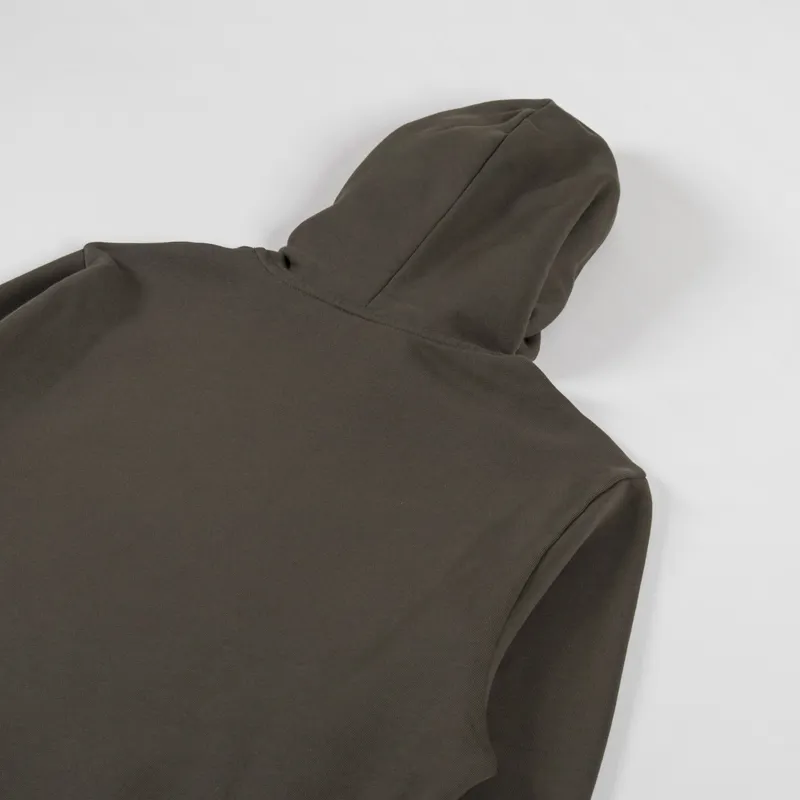 Carhartt WIP Hooded Script Embroidery Sweat Cypress White-3