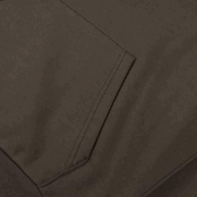 Carhartt WIP Hooded Script Embroidery Sweat Cypress White-5