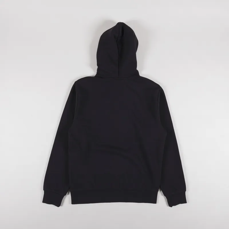Carhartt WIP Hooded Script Embroidery Sweat Black White-1