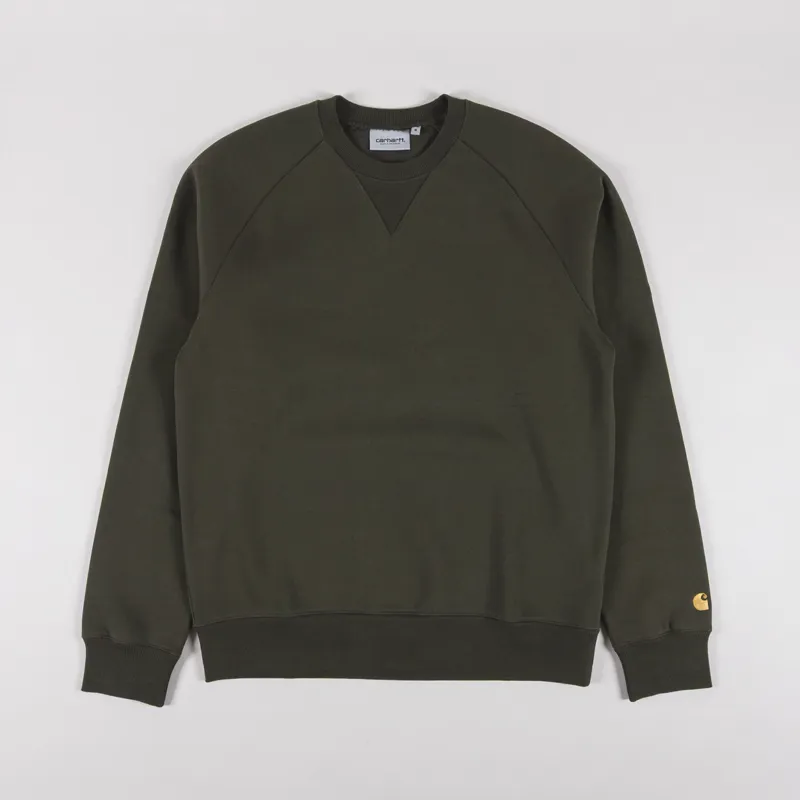 Carhartt WIP Chase Sweatshirt Olive Gold