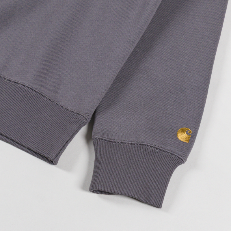 Carhartt WIP Chase Sweatshirt Porphyry Gold-4