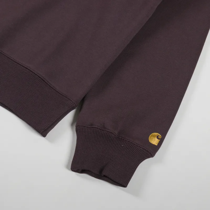 Carhartt WIP Chase Sweatshirt Palisander Gold-4