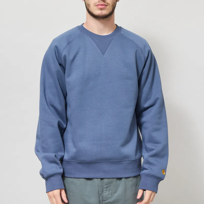 Carhartt WIP Chase Sweatshirt Icesheet Gold