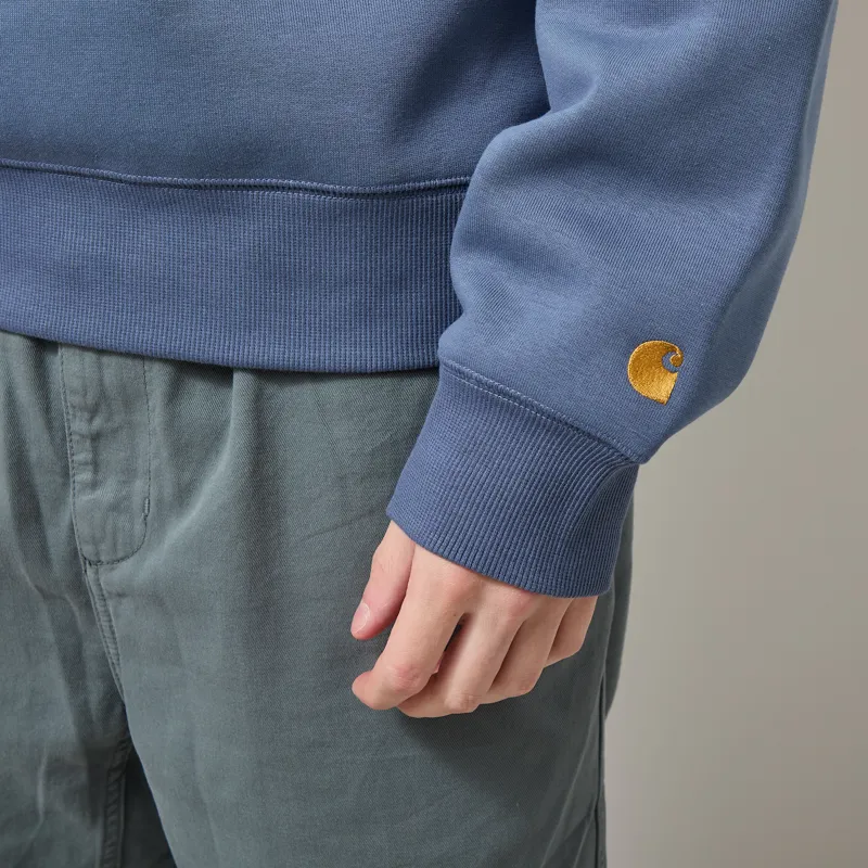 Carhartt WIP Chase Sweatshirt Icesheet Gold-4