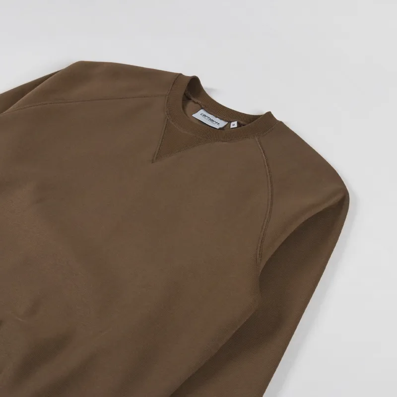 Carhartt WIP Chase Sweatshirt Chocolate Gold-2