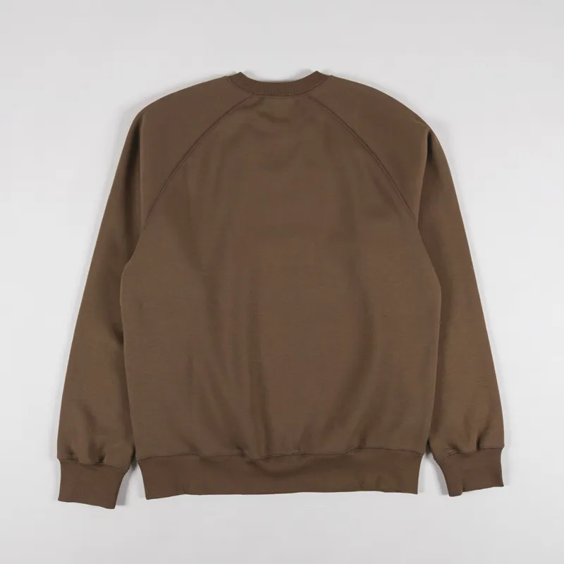 Carhartt WIP Chase Sweatshirt Chocolate Gold-1