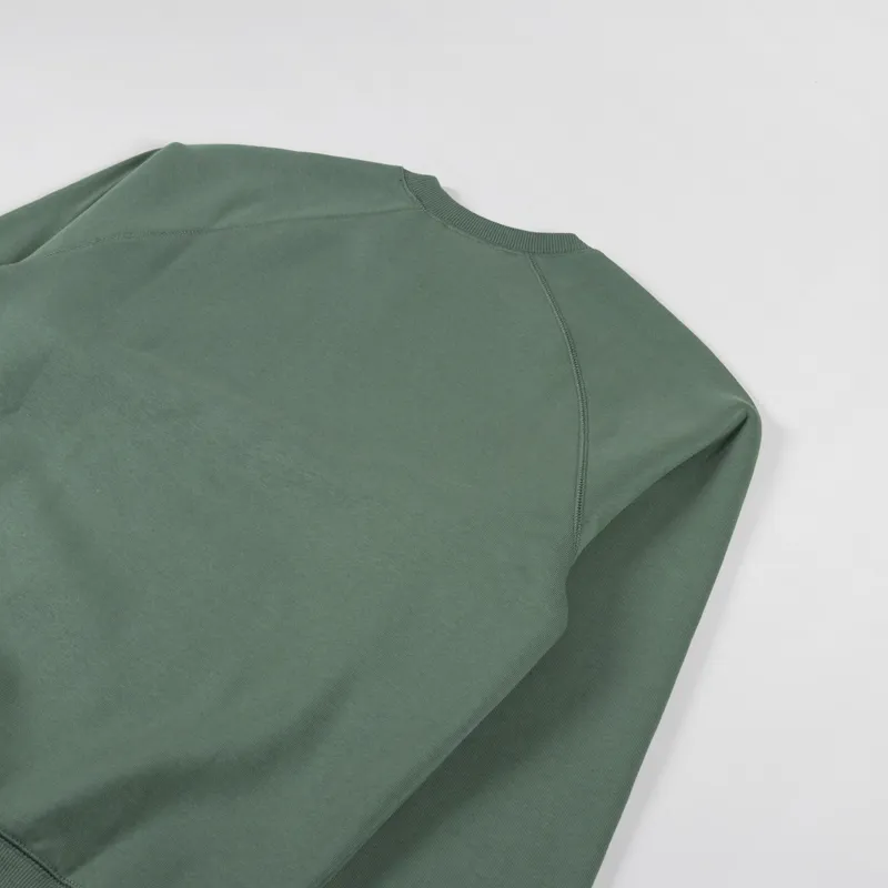 Carhartt WIP Chase Sweatshirt Duck Green Gold-3