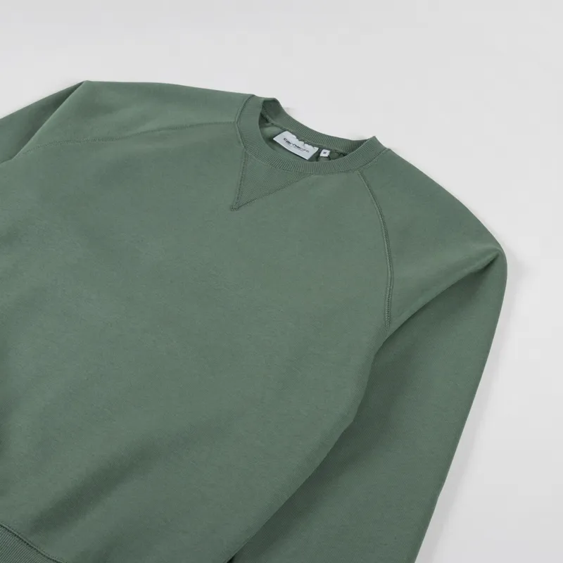 Carhartt WIP Chase Sweatshirt Duck Green Gold-2