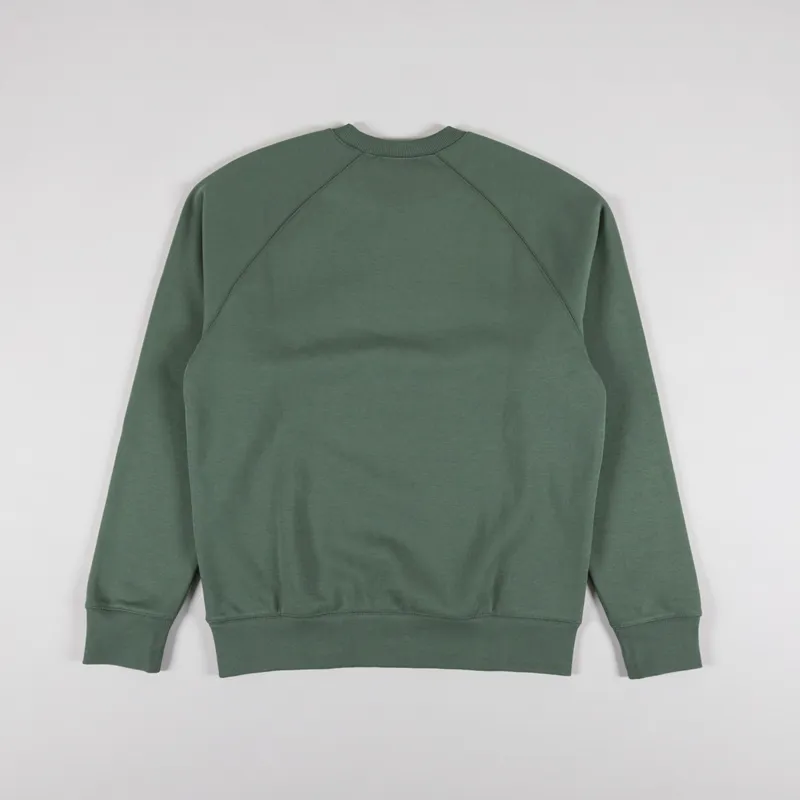 Carhartt WIP Chase Sweatshirt Duck Green Gold-1