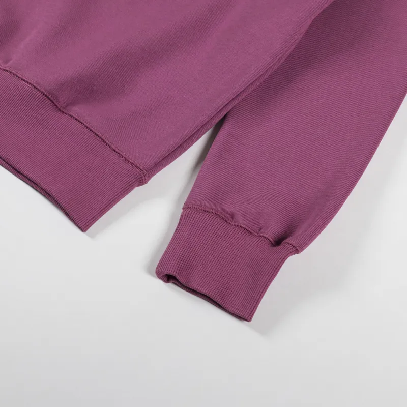 Carhartt WIP Chase Sweatshirt Dusty Fuchsia Gold-6