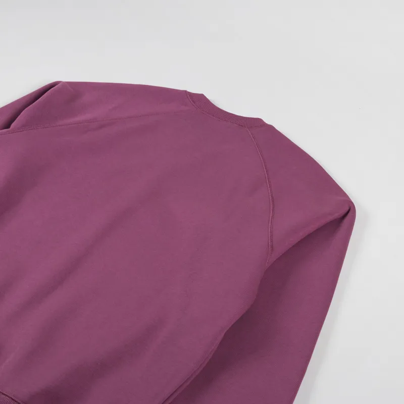 Carhartt WIP Chase Sweatshirt Dusty Fuchsia Gold-3