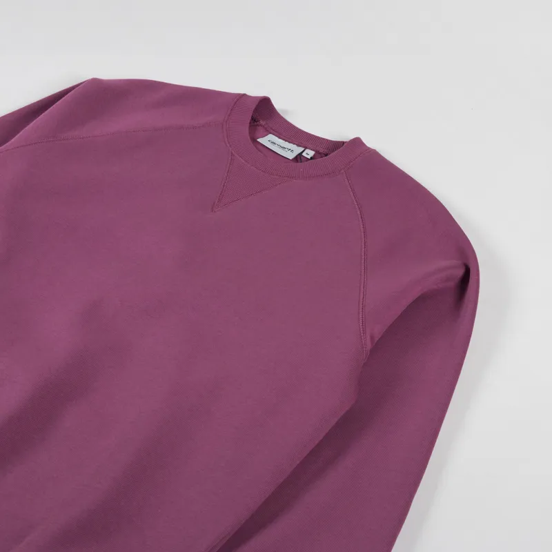 Carhartt WIP Chase Sweatshirt Dusty Fuchsia Gold-2