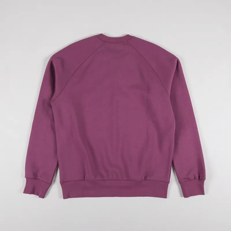 Carhartt WIP Chase Sweatshirt Dusty Fuchsia Gold-1