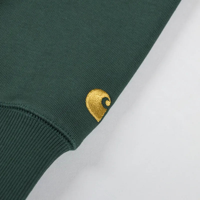 Carhartt WIP Chase Sweatshirt Sycamore Tree Gold-4